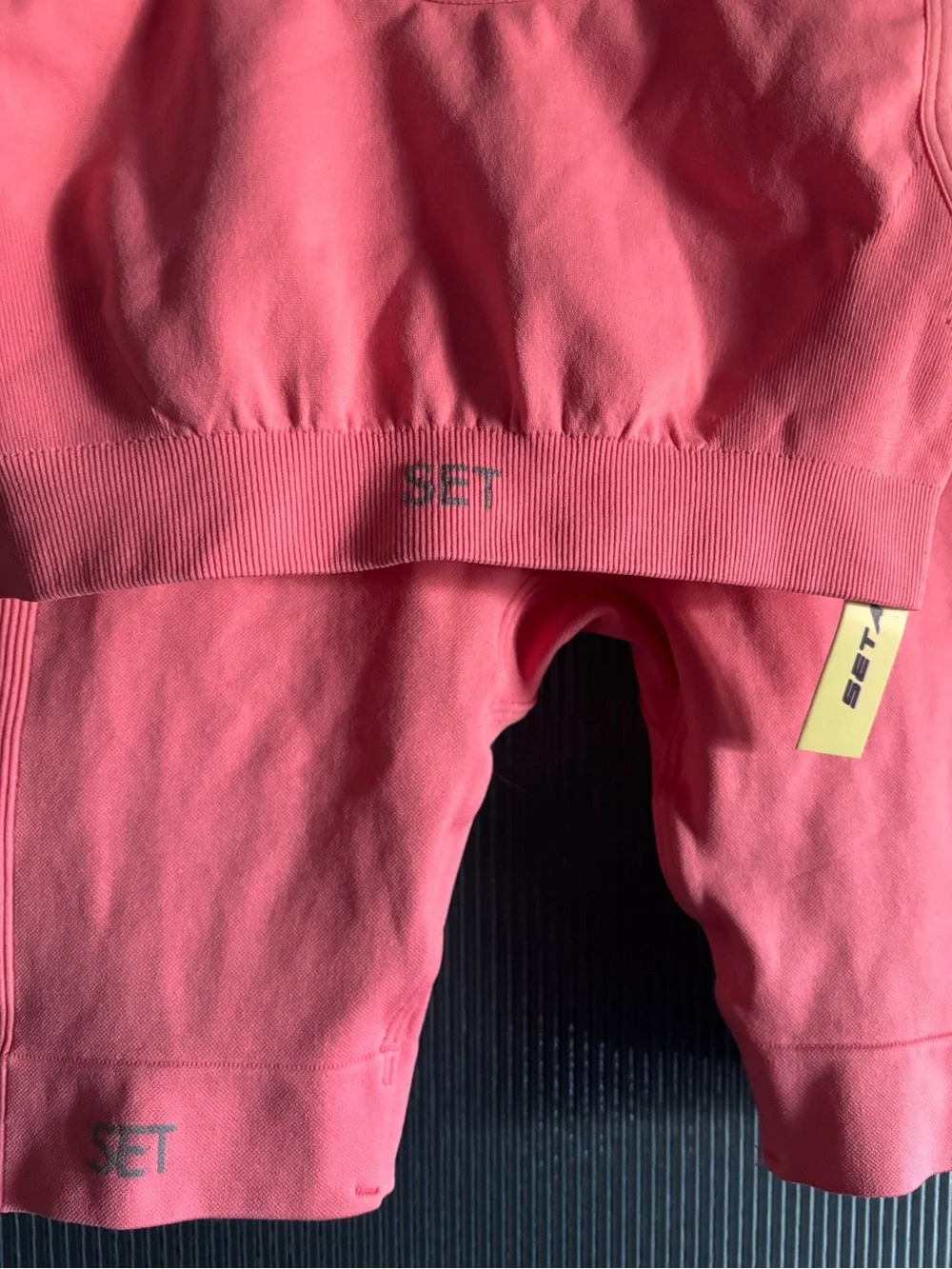 Set Active Polly Pink Size S/M 2019 Seamless Bra & Biker Shorts Set